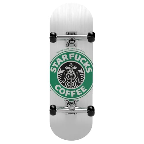 Sionhiuo Minidiapasones - Juguete de Scooter de Dedo con Cubierta de Madera de Arce de 5 Capas - Patinete para Dedos, patineta para diapasón, Juguetes interactivos para Dedos para Patinador, CREA