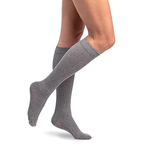 Image of Sigvaris Women's Style Linen Compression Socks 20-30mmHg - Hypoallergenic, Lightweight, Breathable & Sustainable