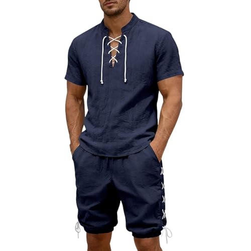 Ensemble homme chemise short respirant anti-transpiration pour l'été