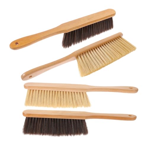 Cepillo de mano de madera para limpieza de polvo en cama y sofa x4 2