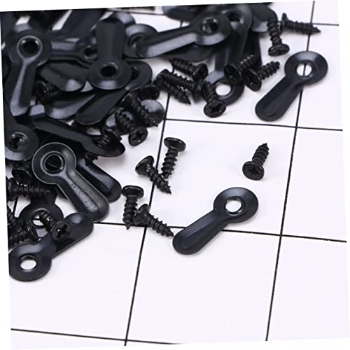 Image of IWOWHERO 300pcs Picture Hanging Kit Black Frame Hangers Nails and Screws Easy to Install Hardware for Picture Frames Wall Art and Home Decor