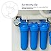 DOITOOL 10pcs clip Filter Canister Fixing Tools ro water filter water purifier fixing accessories tool stand Filter Canister Housing Clamps supplies white plastic reverse osmosis