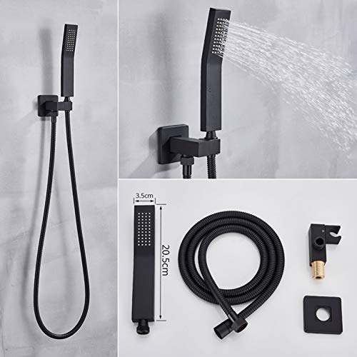 Ensemble de douche avec bec de baignoire encastrable et pommeau carré 10 pouces - 4