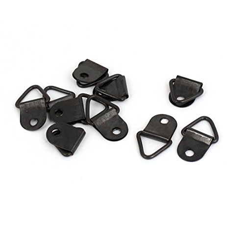Image of uxcell 22mm x 14mm Single Hole Triangle D-Ring Picture Frame Hanging Hangers 10PCS