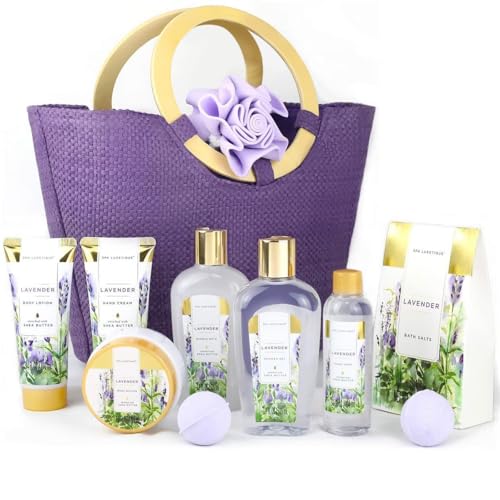 SPA LUXETIQUE Bath Set for Women, Lavender Fragrance Birthday Gif...