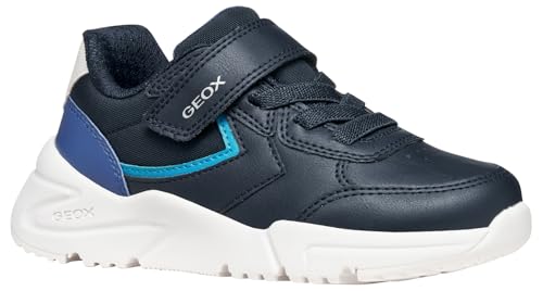Geox J Loftus Boy Sneaker, Navy/ROYAL, 31 EU
