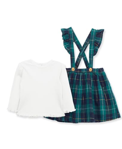 Little Me Clothes for Baby Girl Tartan Jumper and Shirt Set, 12 Months