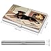 VstaDank Rottweiler Dogs Business Card Holder Fashion Aluminum Alloy Flip Cover Credit Card Holder High End Professional Name Cards Case Exquisite Pocket Metal Cards Holder for Work