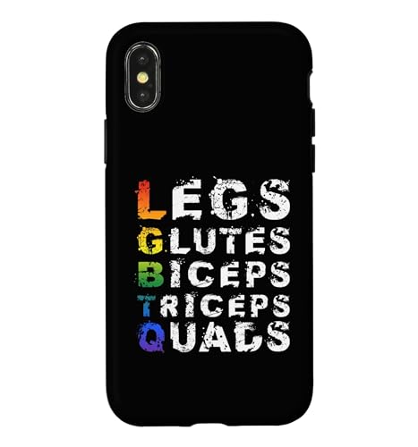Legs Glutes Biceps Triceps Quads �ؓ� �W�� �X�}�z�P�[�X iPhone X/XS �p