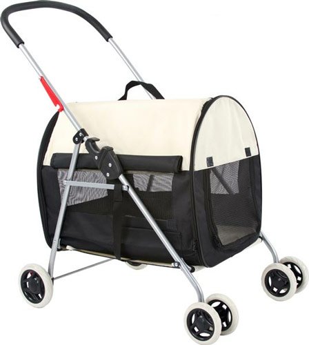 Black Stroller & Carrier for Cats and Small Pets