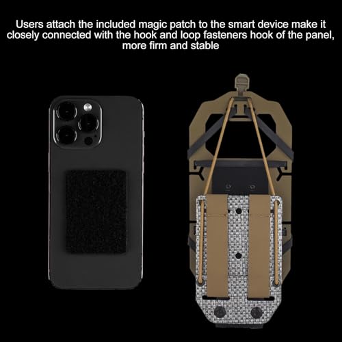 Support téléphone tactique Molle chest mount pliable ajustable tan