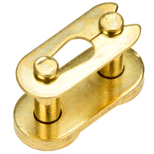 Hiaors Gold Color 420 Drive Chain Repair Master Connector Split Link For 50Cc 70Cc 90Cc 110Cc 125Cc Pit Dirt Bike Atv Quad Scooter Motorcycle Go Kart Parts 10Pcs #TOP4