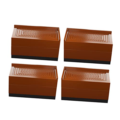 SHOPORA Heavy Duty Furniture Risers Sofa Bed Table Chair Riser Legs Lift Large Brown Home & Garden | Furniture | Beds & Mattresses | Bed & Waterbed Accessories Deal