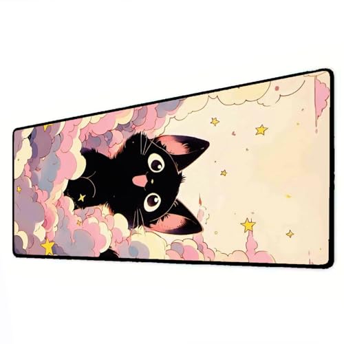 Novo Mouse Pad Gamer Deskpad Speed Extra Grande Borda Costurada Profissional Varios Tamanhos - Gatin