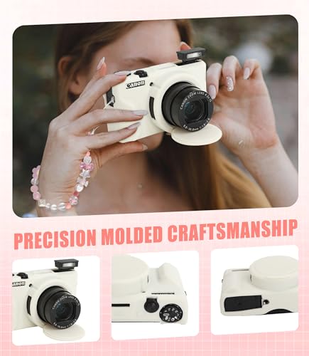 Funda de silicona para Canon PowerShot G7 X Mark III, beige miniatura 5