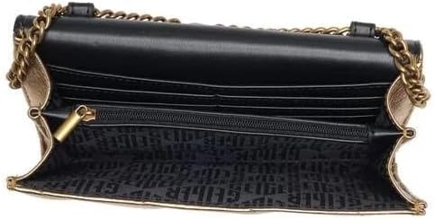 Kurt Geiger London Leather Wallet on a Chain Bag - Gold