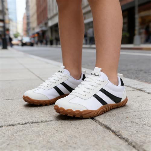 Image of KUBUA Kids Barefoot Shoes Boys Girls Wide Toe Box Zero Drop Sneakers | Breathable Lightweight, Reinforced Toe, Minimalist, Hiking, Tennis, Running, Walking, School, Toddler, Little Kid, Big Kid