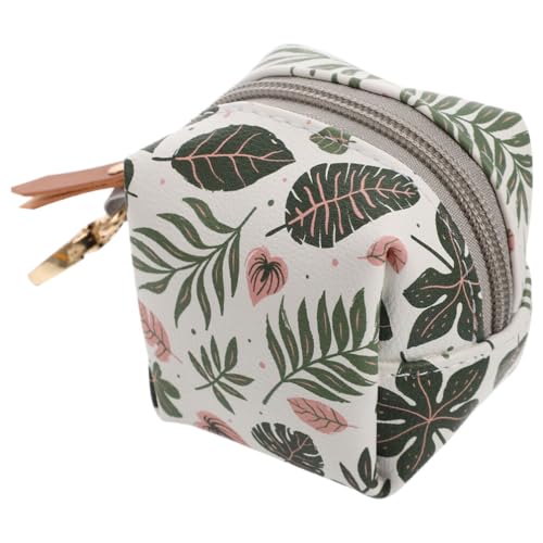 Toyvian Pacifier Holder Case Travel Diaper Bag Pacifier Case Bag with Clip for Diaper Bag Stroller Purse Charm Fit Pacifiers and Pacifier Clip Diaper Bag Accessory Leaf Pacifier