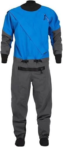 Alonepat Traje de baño completo impermeable para hombre, traje seco para el cuello, traje seco, rafting, canoa, sailling kitesurf