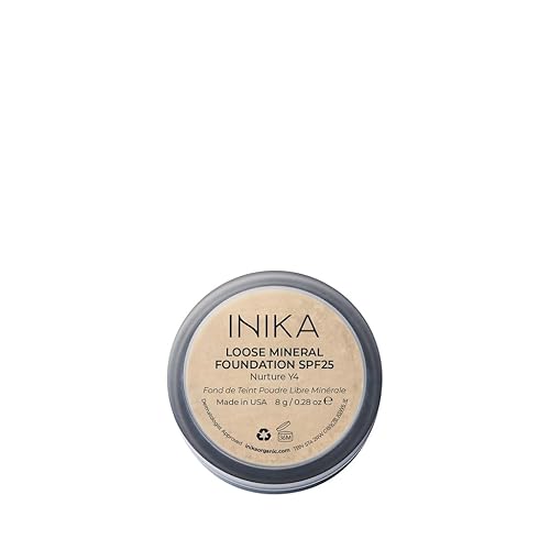 Miniatura 10 de INIKA Base de maquillaje mineral orgánica en polvo con SPF 25, maquillaje vegano, aspecto natural, cobertura construible, resplandor y brillo
