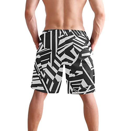 Dazzle Camouflage Men's Boy's Novelty Beach Shorts Swim Trunks Summer Quick Dry Bathing Suits S3