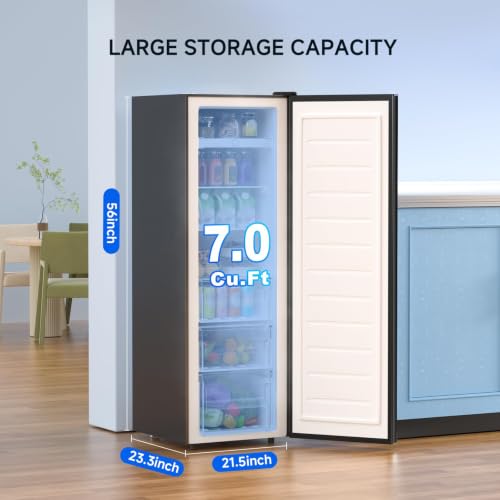 BANGSON 7.0 Cu.ft Convertible Freezer