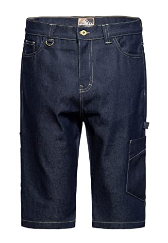 King Kerosin Herren Denim Shorts Jeansshorts Worker Workwear Skater Rockabilly