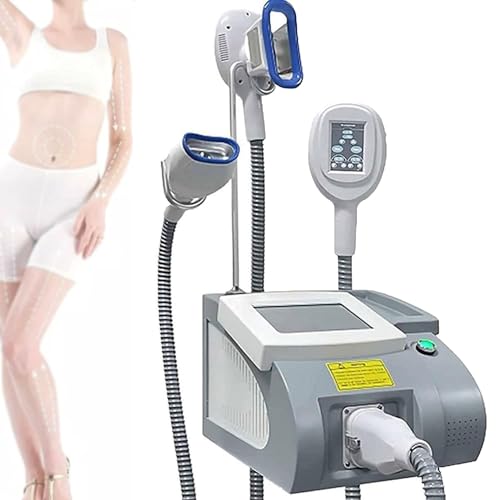 Qiang Máquina De Criolipólisis De Congelación De Grasa,Lipólisis De Grasa De Criolipólisis 360° Instrumento De Adelgazamiento De Grasa con 3 Asas Masajeador para Eliminar Celulitis,220V