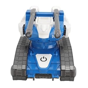 Transformerende Stunttank Robot, Speelgoed Transformerende Robotauto met Automatisch Rijden en Gloeiend Ontwerp voor Kinderen Spelen (BLUE)