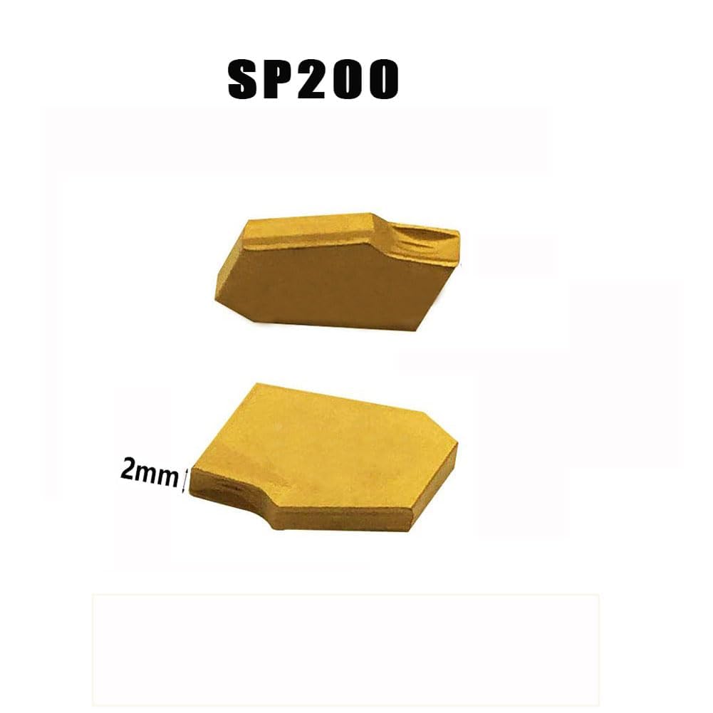 Outil à rainurer et à fente, support de burin 5/8" à tige ZQ1616R-2/3 avec 10 embouts rotatifs en carbure de tungstène SP200/300 (porte-outils à tige 5/8" avec inserts SP200)