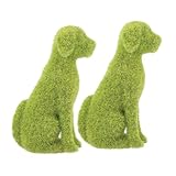Photo Gallery zunoxaz 2 pezzi decorazione da giardino animali floccati realistico forma cane seduto per patio e balcone atmosfera primaverile e festa Photo Gallery zunoxaz 2 pezzi decorazione da giardino animali floccati realistico forma cane seduto per patio e balcone atmosfera primaverile e festa