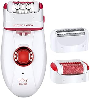 Kibiy Hair Removal Epilator for Women, 3 in 1 Portable Hair Remover Women