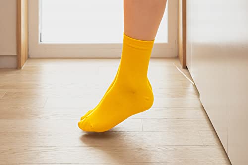 Dani's Choice Basic Solid Quarter Socks For Soft Comfort (Onesize, Yellow 3 Pairs) #TOP4