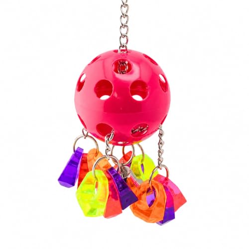 Bonka Bird Toys 1938 Paci Pull Colorful Pacifier Ring Acrylic Parrot Parrotlet Budgie Quaker African