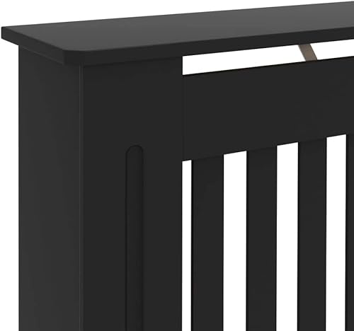 Miniatura 81 de 2 piezas de MDF para el hogar, calentador de sala de estar, soporte lateral para calefacción, cubierta de radiador, estante de gabinete de