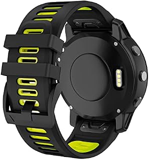 ISABAKE Pasek kompatybilny z Fenix 6X / Fenix 5X/5X Plus/Fenix 6X Pro/Fenix 7X/Fenix 3/Fenix 3 HR/Tactix/Descent MK1/D2 Delta PX/D2, QuickFit, 26 mm, silikonowy pasek do zegarka, sportowy pasek do