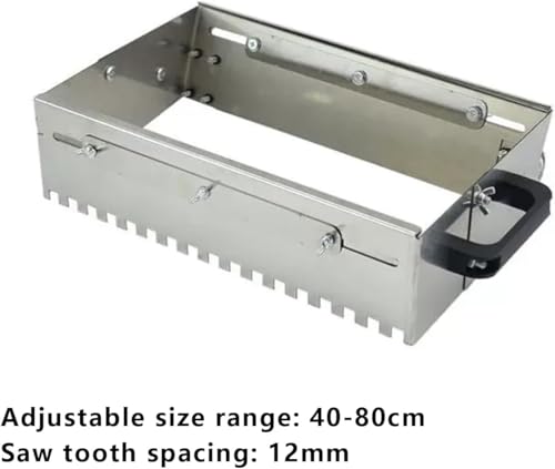 Truelle crantée réglable en acier robuste pour application précise du mortier - 5