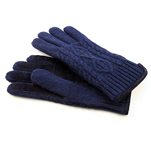 Lederhandschuhe Menschen Strickhandschuhe verdicken Plus Velvet warme Winterhandschuhe for Driving Männlich