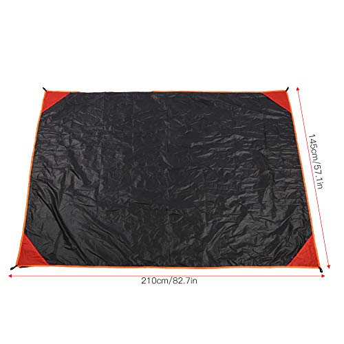 Outdoor draagbare opvouwbare waterdichte vochtbestendige grondmat pad voor camping picknick, siliconen gecoat - Image 6
