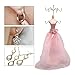 BestAlice Fashion Jewelry Display Stand, Jewelry Mannequin Display Jewelry Tree Stand Organizer, Mannequin Jewelry Display Girl Dress Model Necklace Earrings Bracelet Hanging Holder Rack