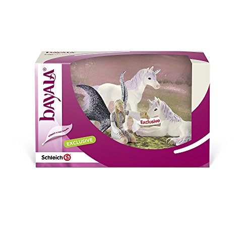 Pack Lindariel et 2 poulains licornes décor figurines créatures féeriques