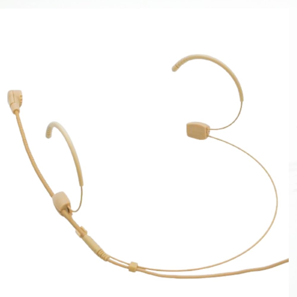 Doppel Over Ear Headset Mikrofon Ohrhaken Mikrofon Verdecktes Kompatibel mit AKG Wireless System Bodypack Transmitter, ideal für Vorträge, Live Performance, Theater, Podcasts