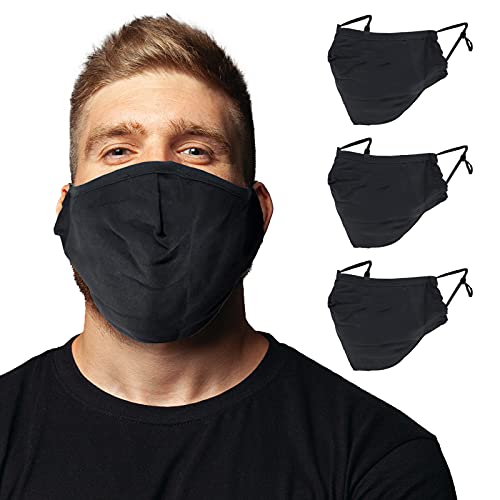TUFF XL Reusable Cloth Face Masks for Men (3 Pack)