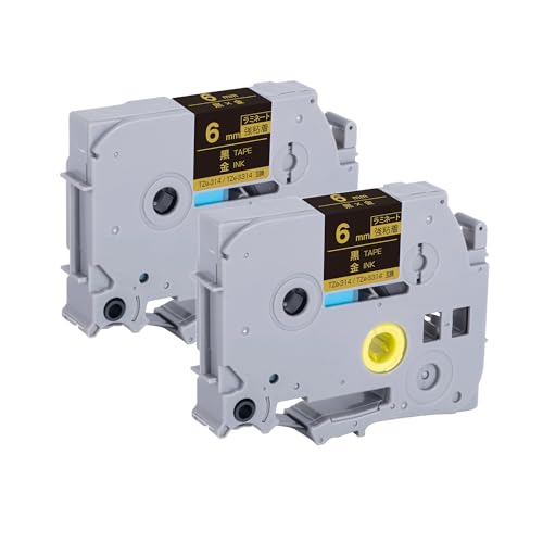 �u���U�[�p �s�[�^�b�` ���~�l�[�g�e�[�v TZe-314 TZe-S314 6mm ���e�[�v ������ ���S�� 2�Z�b�g �݊����x�� �e�[�v�J�[�g���b�W �e�[�v�J�Z�b�g TZe �e�[�v PT-9700PC PT-9800PCN PT-P900W PT-P9