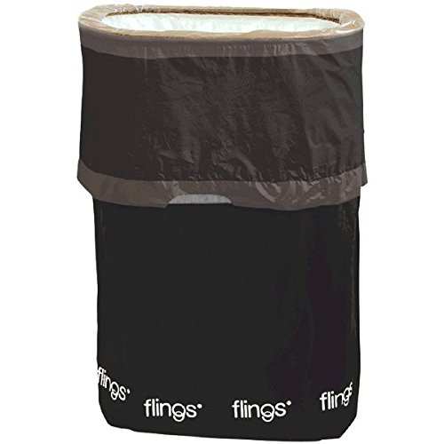 amscan Black Flings Pop-Up Trash Bin