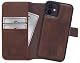 Burkley 2in1 Leder Handytasche für iPhone 12 Mini mit 360° Schutz