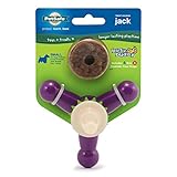PetSafe Busy Buddy Treat Holding Jack Dog Toy – Strong Chewers - Challenging - Treat Rings Included - Small