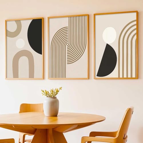 Image of kotart Boho Art Home Decoration Painting | Paintings With Frame For Living Room Bed Room Hotel Wall Decor Digital Reprint Set of 3 (10X13 inch)