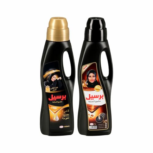 Persil Abaya Shampoo Liquid Detergent With a Unique 3D formula for Black Colour Renewal Softness and Long-lasting Fragrance Oud 1L + Persil 2in1 Abaya Wash Shampoo French Perfume 900ML