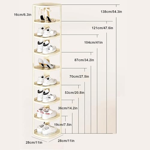 Étagère à chaussures verticale et compacte pour l'entrée et les petits espaces